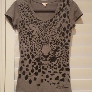 RESERVED Grey Leopard Tee